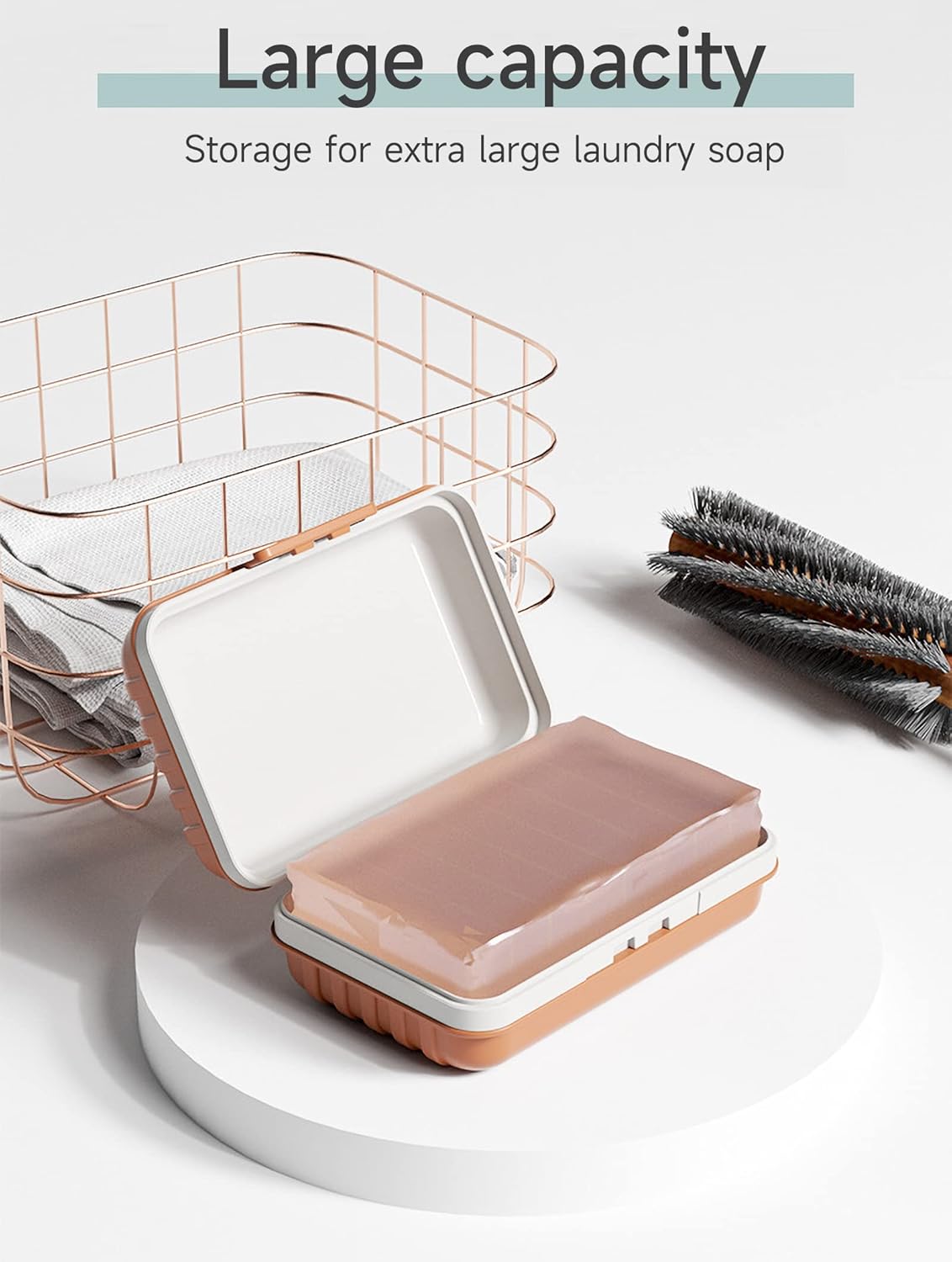 Doter Travel Soap Holder with Lid - Draining Soap Box for Shower -Compact Travel Soap Case Leak-Proof Design