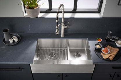 KOHLER Tournant Semi-Professional Pull-Down Kitchen Sink Faucet, Commercial Kitchen Faucet with Pull Down Sprayer, 77515-CP, Polished Chrome