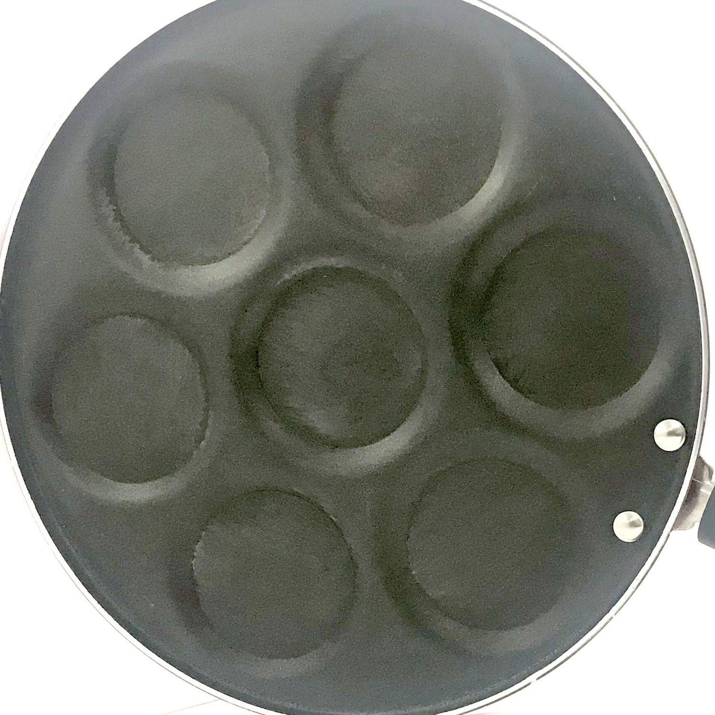 Non-Stick Mini Uttapam Pan, 7 Unique Mini Pancake Griddle, Pancake Maker, Tawa for Multi-Snacks (275mm)