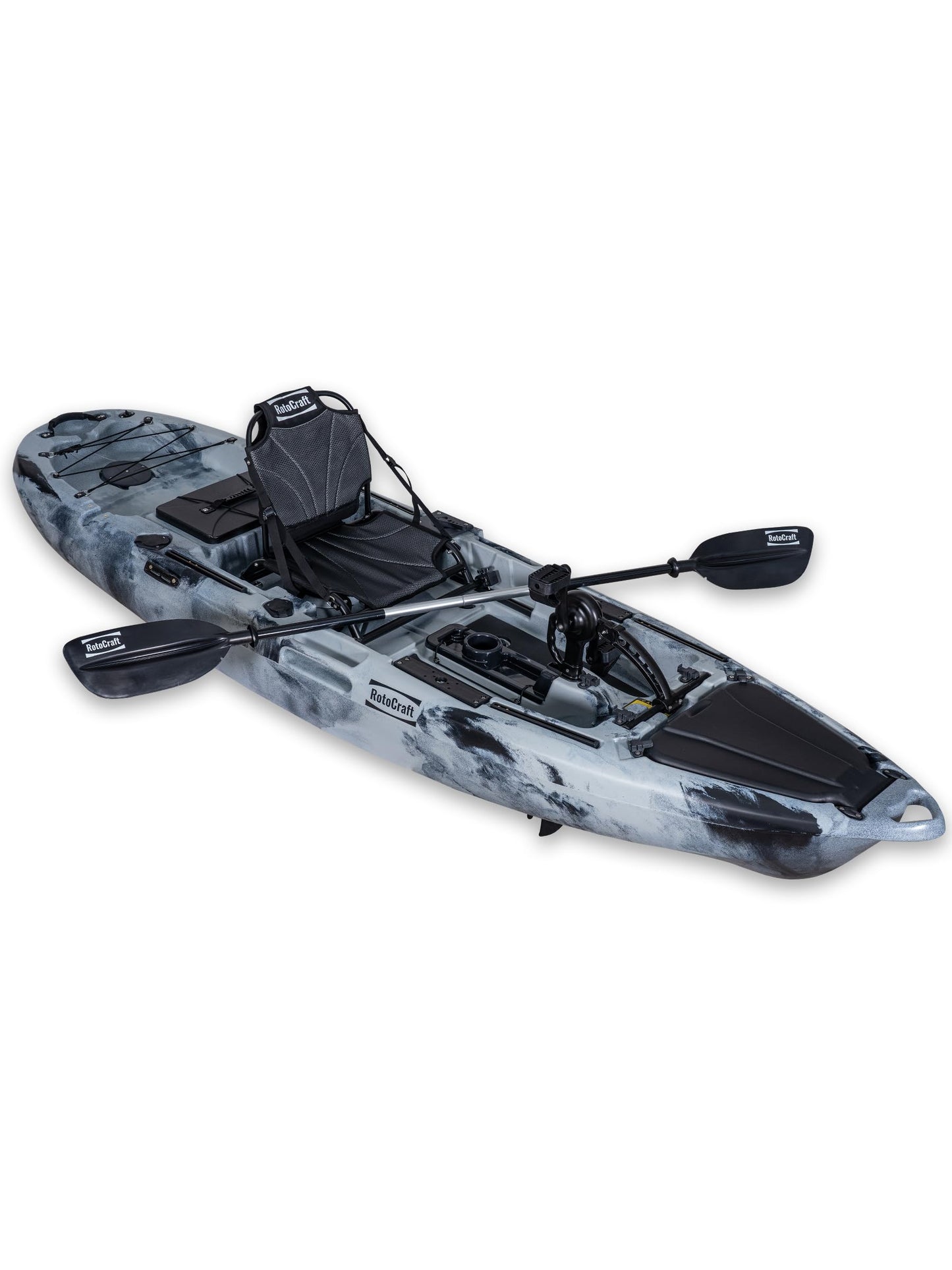 RC 10' Single Pedal Kayak - Propeller Drive (Grey Camo)