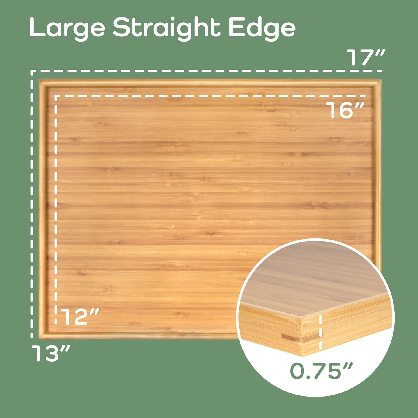 BambooMN Organic Bamboo Serving Tray, Vanity, Appetizers, Snacks, Desserts, Charcuterie Boards, 17"x13"x0.75" - 30 Trays