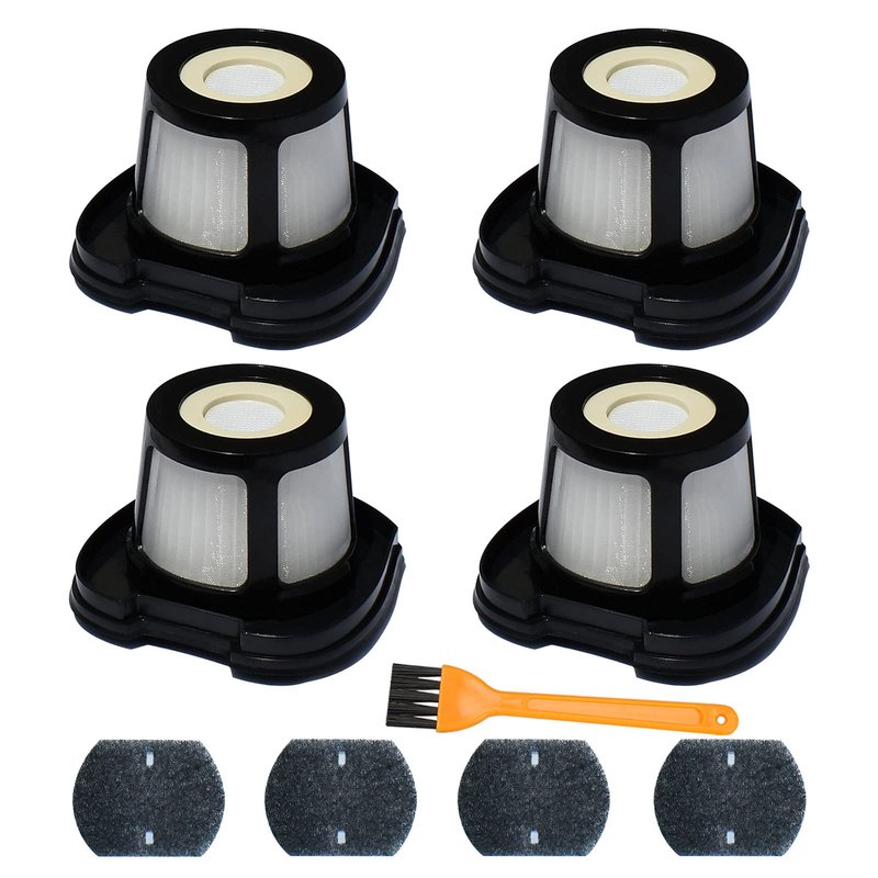 Vacuum Filter Replacement for Bissell 2284W, 2390, 2389, 2390A, Replace Parts for 1614212, 1614203, 1614204,4 Mesh Filters and 4 Foam Filters