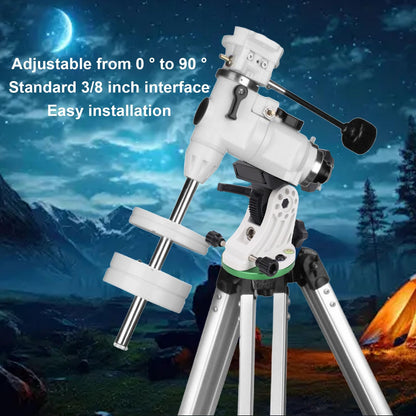 Latitude Adjustment Base, Precision Aluminum Alloy Telescope Mount with 90° Adjustable Knob for Astronomy Enthusiasts and Astrophotographers