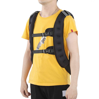 Alomejor Adjustable Weighted Vest for Strength Training - Premium Elastic Material - Widened Shoulder Straps and Comfortable Enhance Your Workout with Added Weight