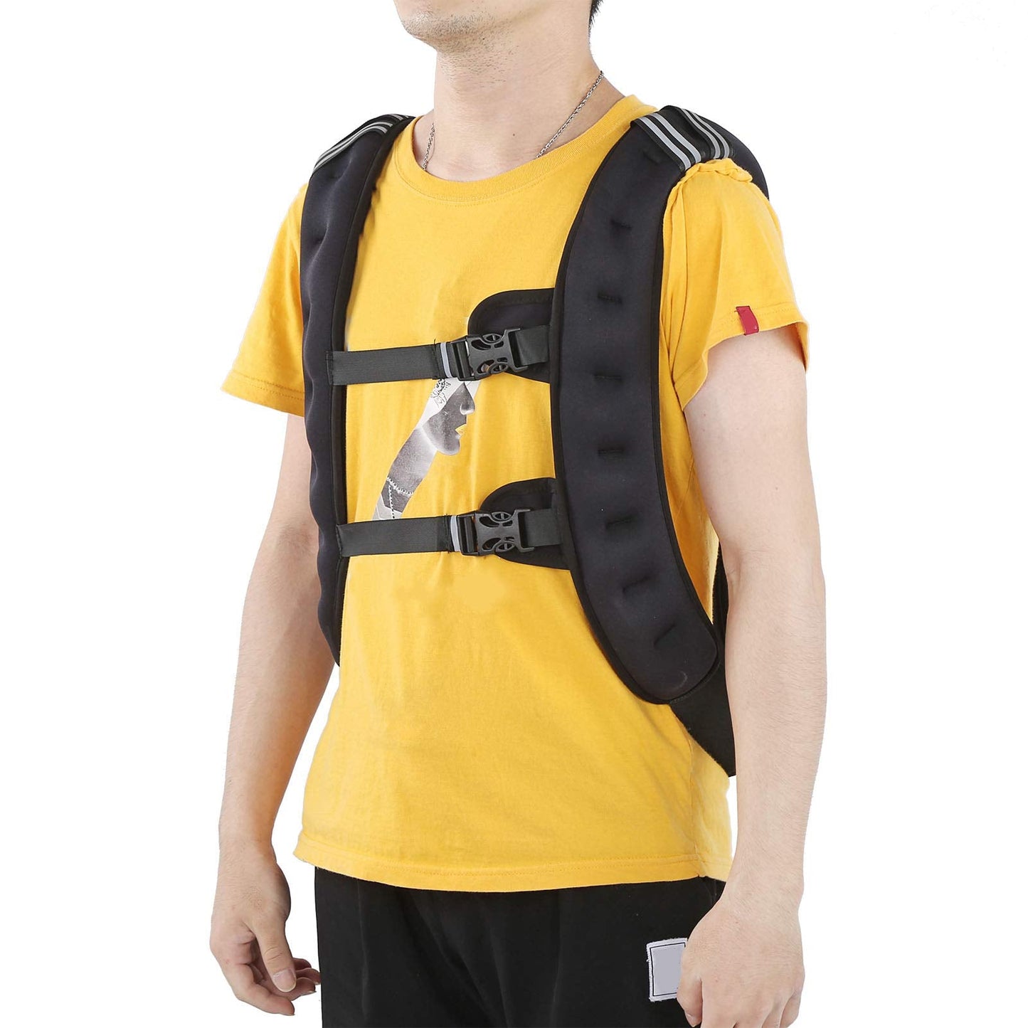 Drfeify Exercise: Weighted Vest for Strength Training with Adjustable Buckle - Perfect for Exercise and Strength Training for - Premium Elastic Material - Extended and
