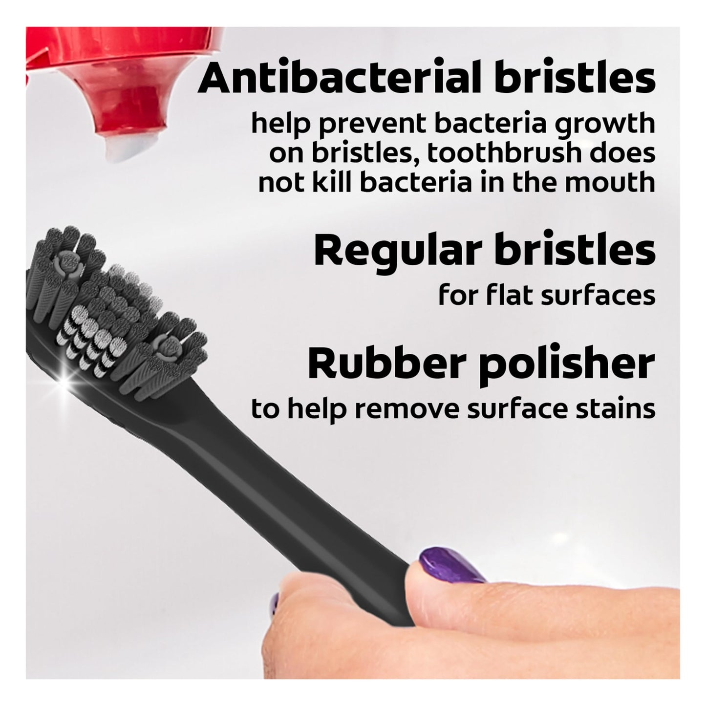Colgate 360 Vibrate Charcoal Battery Operated Toothbrush Pack, Soft with 1 AAA Battery Included, Black, 2 Count