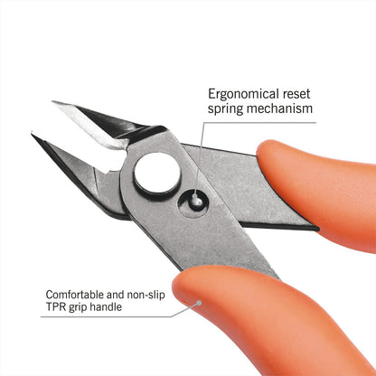 KATA 5-Pack Micro Wire Cutters, Precision Electronics Flush Cutter and Side Cutting pliers, Clean Cut for Model, Jewelry, Model Kits