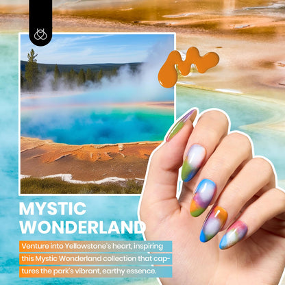 Beetles Fall Gel Nail Kit, Mystic Wonderland Gel Polish Set, 36 Colors Burgundy Brown Orange Red Polish Kit with Base Coat Glossy Matte & Glitter Top Coat Soak Off UV Led Nails Gifts for Women
