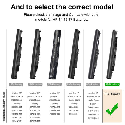 919700-850 Laptop Battery for HP Spare 919681-221 919682-121 919682-421 919682-831 919701-850 JC03 JC04 15-BS000 15-BW000 15-bs0xx 15-BS113DX 15-BS013DX 15-BS015DX 15-BS115DX 15-BS060WM 15-BS070WM
