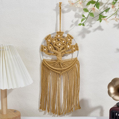 FREEBLOSS 4 Set Tree of Life Macrame Kit for Beginners DIY Macrame Wall Hanging Kit with Instructions Boho Tapestry Home Decor for Living Room Bedroom