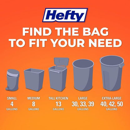 Hefty Small Trash Bags - Fabuloso Scented, 4 Gallon Size, 52 Count Pack