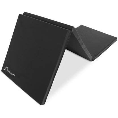 ProsourceFit Tri-Fold Folding Thick Exercise Mat 6’x2’ with Carrying Handles for MMA, Gymnastics Core Workouts
