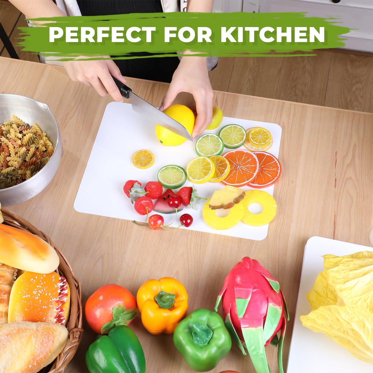 Hushee 120 Count Disposable Cutting Board Sheets 10 x 13 Inch Flexible Plastic Disposable Sheets Cutting Mat Large Chopping Boards for Kitchen Cooking Traveling Camping Tailgating BBQ