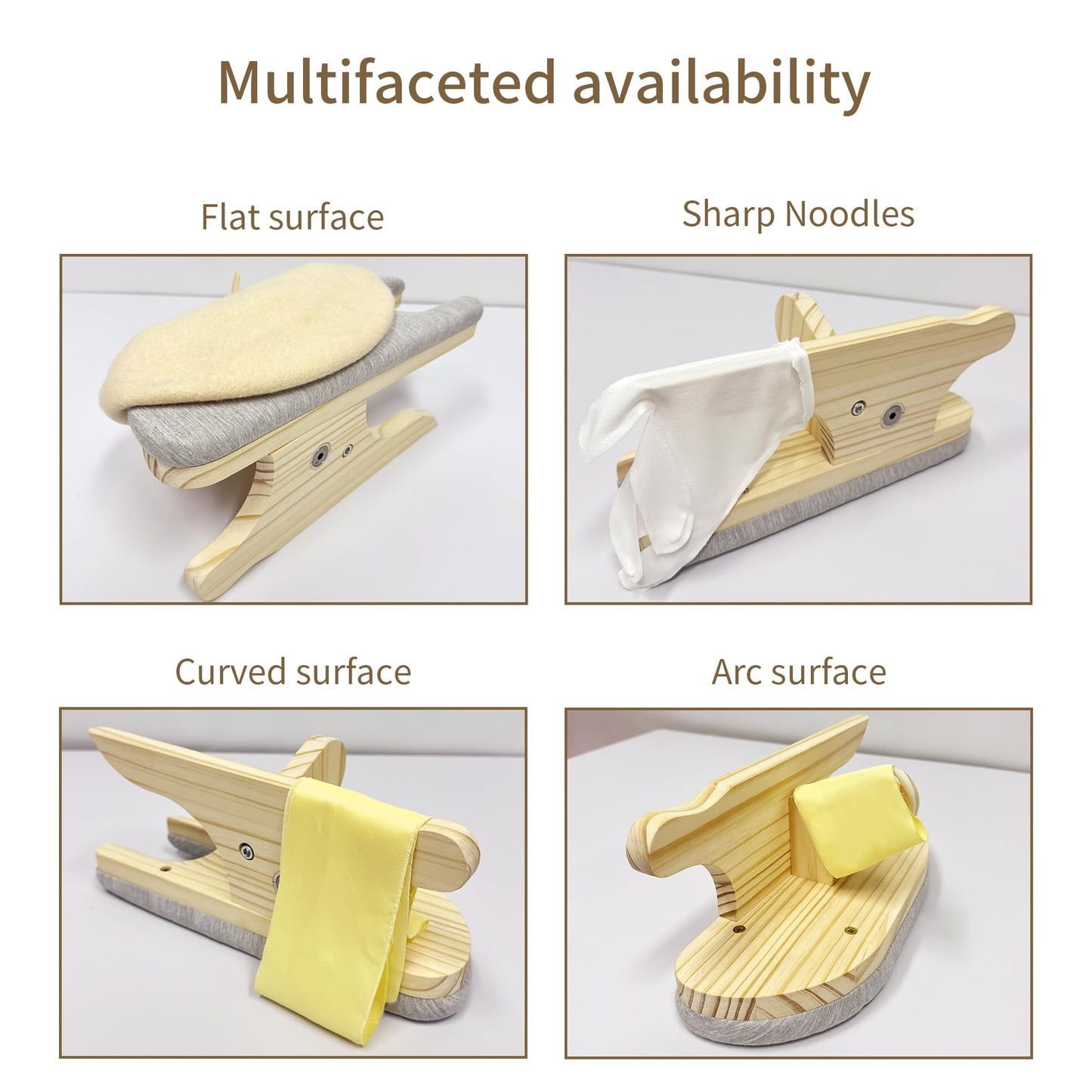 JELIMATE Tailors Board Various Pressing Surfaces, Tailor's Ironing Aid Tool - Smoothing Curved Seams, Ironing Collars, Cuffs, Curved Seams, Sleeve Caps