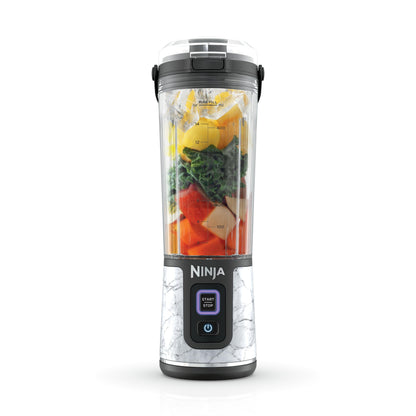 Ninja BC151BK Blast Portable Blender, Cordless, 18oz. Vessel, Personal Blender-for Shakes & Smoothies, BPA Free, Leakproof-Lid & Sip Spout, USB-C Rechargeable, Dishwasher Safe Parts, Black