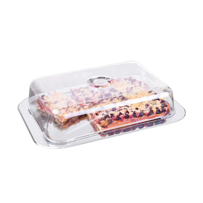 c|h|g 691AMAZ-56 Gourmet Plate with Food Storage Cover, 42 x 31 x 8.5 cm, Stainless Steel