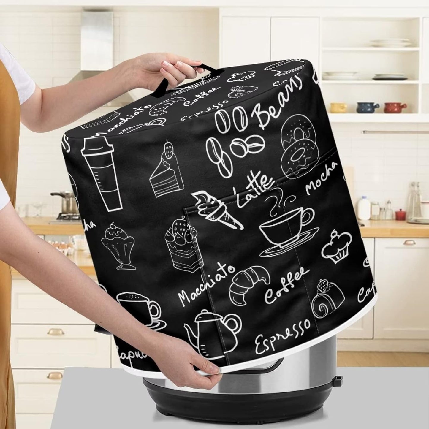 Dust Cover for Kitchen Instant Pot Accessories, 3 Quart Pressure Cooker Air Fryer Rice Cooker Dust Protection with