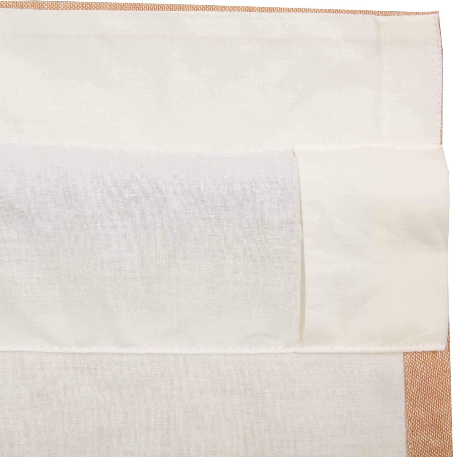 VHC Brands Sawyer Mill Chicken Pleated Curtain Valance, Red, 20x72