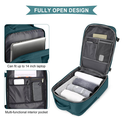 coowoz Travel Backpack Carry On for Women Man Gym Backpacks with Laptop Compartment Mochila de Viaje Teacher Personal Item Backpack Airplane Accessories Must Haves Grey Small