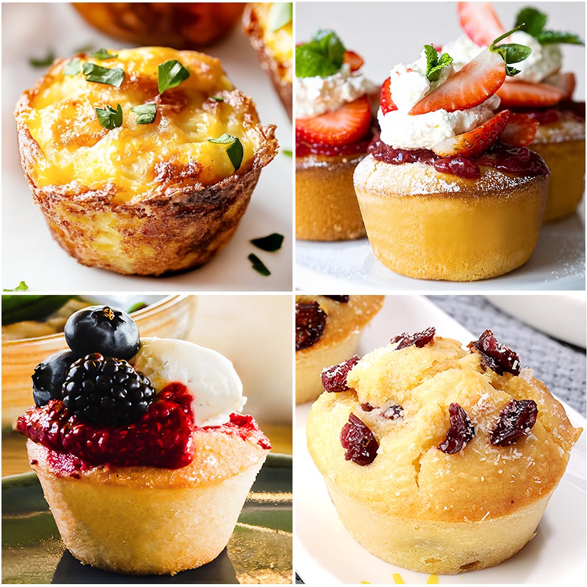 Silicone Muffin Pans for Baking, with Metal Reinforced Frame 2.8 Inch Regular Size Silicone Molds Nonstick 12 Cups for Baking Homemade Muffins, Cupcakes, Egg Bites 2 Pack Dishwasher Safe BPA Free