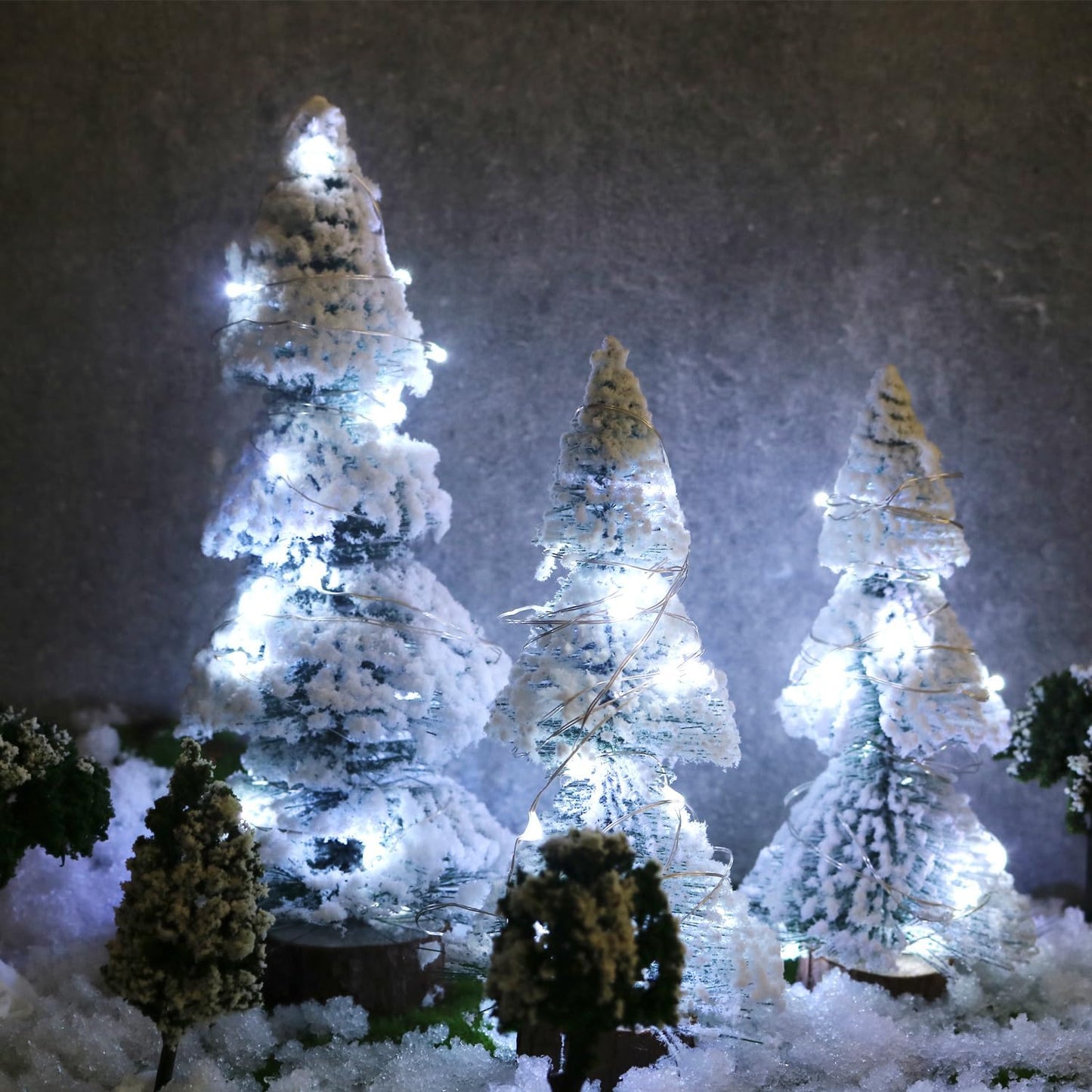 6 Pack Mini Fairy Lights, Battery Operated String Lights with Timer, 20LED Cool White Waterproof Twinkle Lights