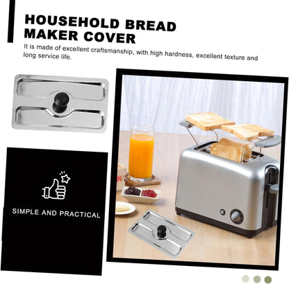 1pc Toaster Cover, Small Appliance Top Cover for Toaster, Stainless Steel Slot Cover