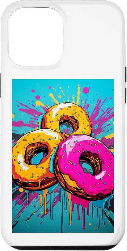 iPhone 14 Pro Max Case for Vintage Retro Doughnuts Pop Art Bakery Goods