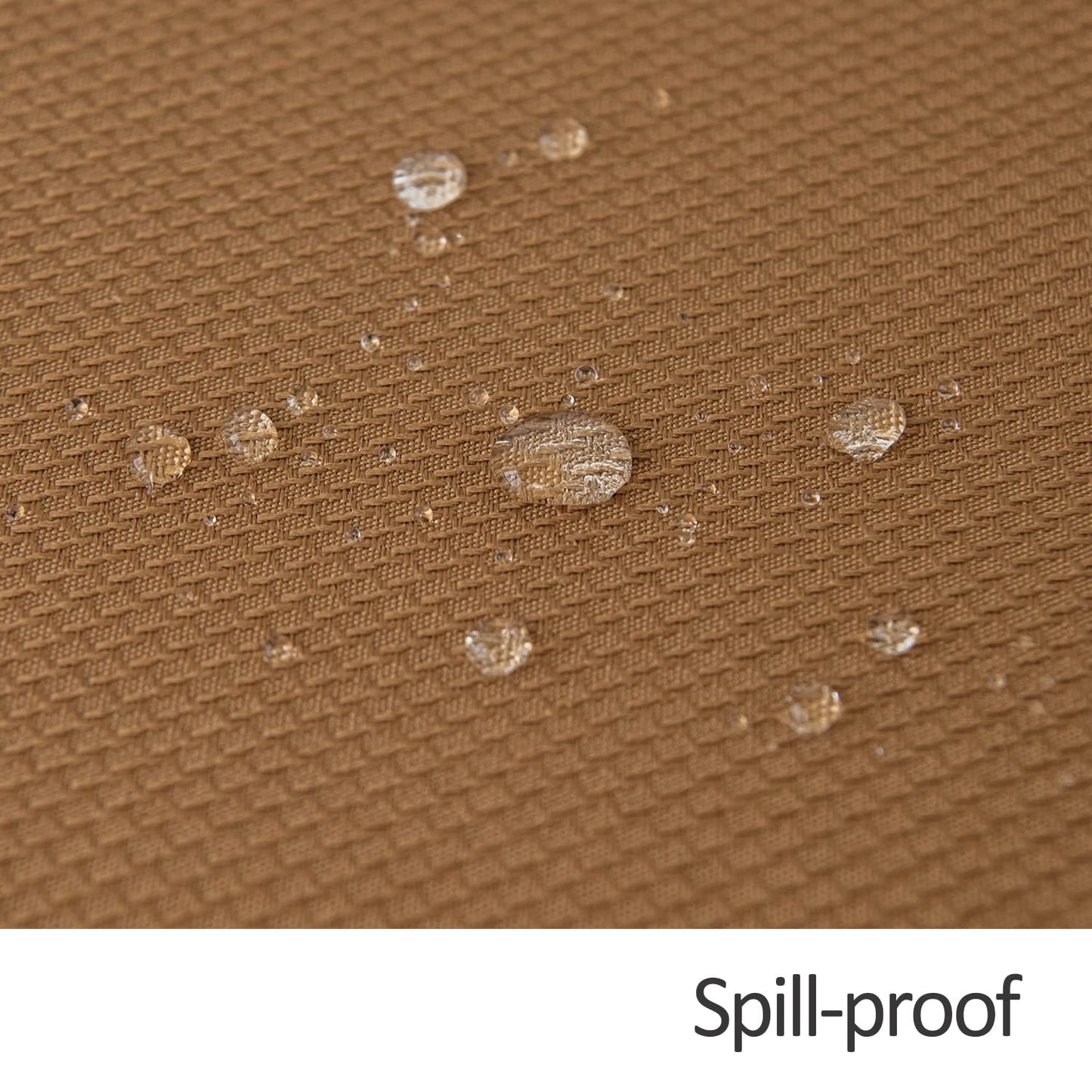maxmill Textured Rectangular Tablecloth Water Resistance Antiwrinkle Spillproof Soft Jacquard Table Cloth for Fall Harvest Thanksgiving Parties and Holiday Dinners, 60 x 104 Inch, Amber Bronze