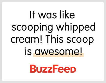 Frozen SUMO Stainless Steel Ice Cream Scoop With Ergonomic Handle - Sturdy, Dishwasher-Safe Scooper For Effortless