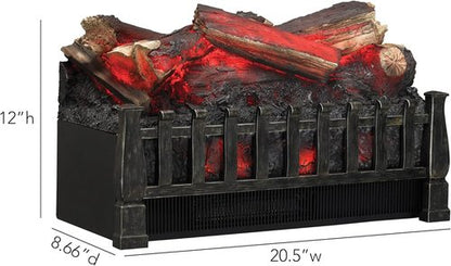 Duraflame Electric Log Set - 400 Sq Ft Heater with Lifelike Flames & Remote Control for Fireplaces