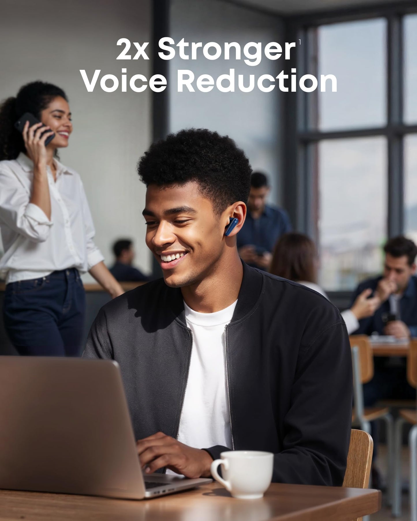 soundcore Liberty 5 by Anker, Noise-Cancelling Wireless Earbuds, 2x Stronger Voice Reduction, Real-Time Adaptive Noise Cancellation, Fast Charging, Dolby Audio, 6-Mic AI Clear Calls, Long Battery Life