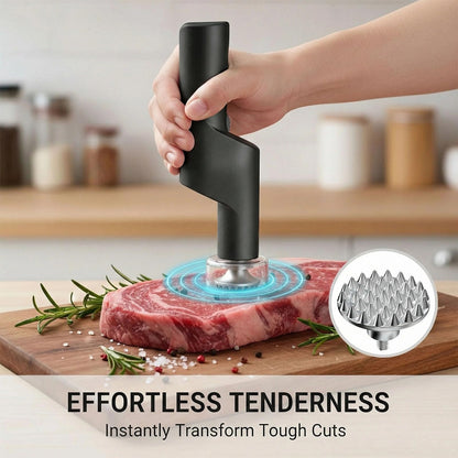 YOTAN Electric Meat Tenderizer for Steak, 3 Speed Powerful Motor, Tenderizes Tough Meat in Seconds, Stainless Steel Tender Head, Safe One-Press Design, Easy to Clean, for Beef Pork Chicken BBQ