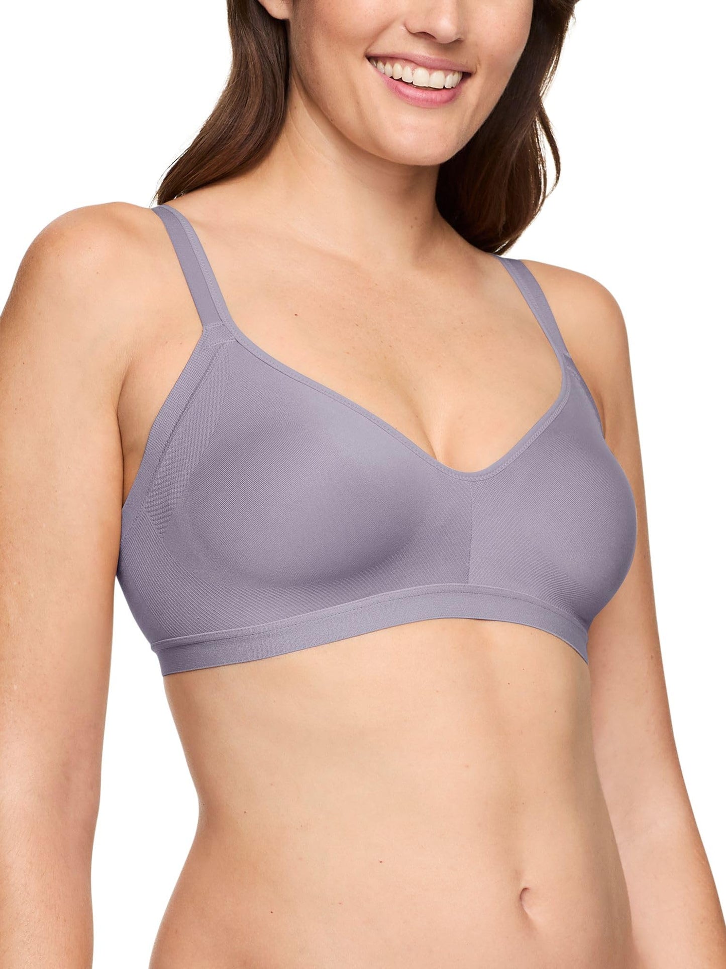 Warners Women's Blissful Benefits Underarm-smoothing With Seamless Stretch Wireless Lightly Lined Comfort Bra