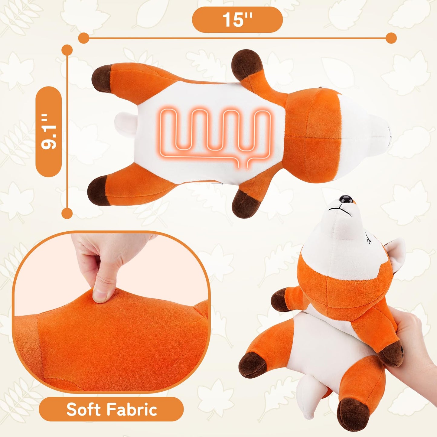 Electric Heating Pad for Period Cramps, Cuddly Soft 14" Capybara Plush with a Hot Soft Belly USB Powered, Menstrual Heating Pad Neck Shoulder Pain Relief, Gift for Women Daughter Wife