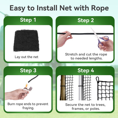 Golf Practice nets for Backyard 20x50ft Driving Real Golf Balls Nylon Netting, Golf Hitting Net for Garage Swing Training, Heavy Duty Sports Netting