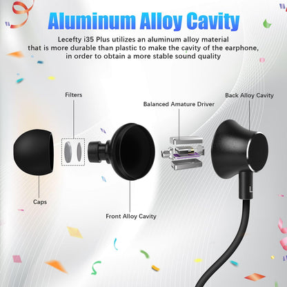 Lecefty Neckband Bluetooth Headphones, 200H Extra Long Playtime Wireless Stereo Neckband Earbuds with Microphone, Waterproof Balanced Armature Drivers in Ear Headset for Sports/Workout (Silver)