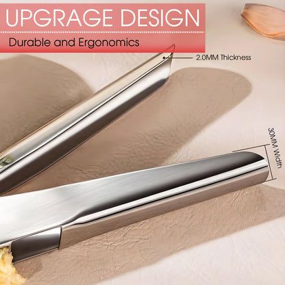 UOSLOR Garlic Press Heavy Duty Mincer and Peeler Set, Rust Proof 304 Stainless Steel Garlic Crusher, Easy-Squeeze Nut Ginger Chopper, Dishwasher Safe Kitchen Gadget