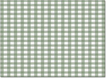 Sage Green Buffalo Plaid Area Rug - 2'x3' Non-Slip Farmhouse Checkered Accent Carpet for Living Room Bedroom
