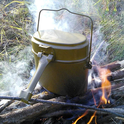 Books.And.More Original Soviet Russian Army Soldier Mess & Griddle Kit, Canteen Pot Lunch Box