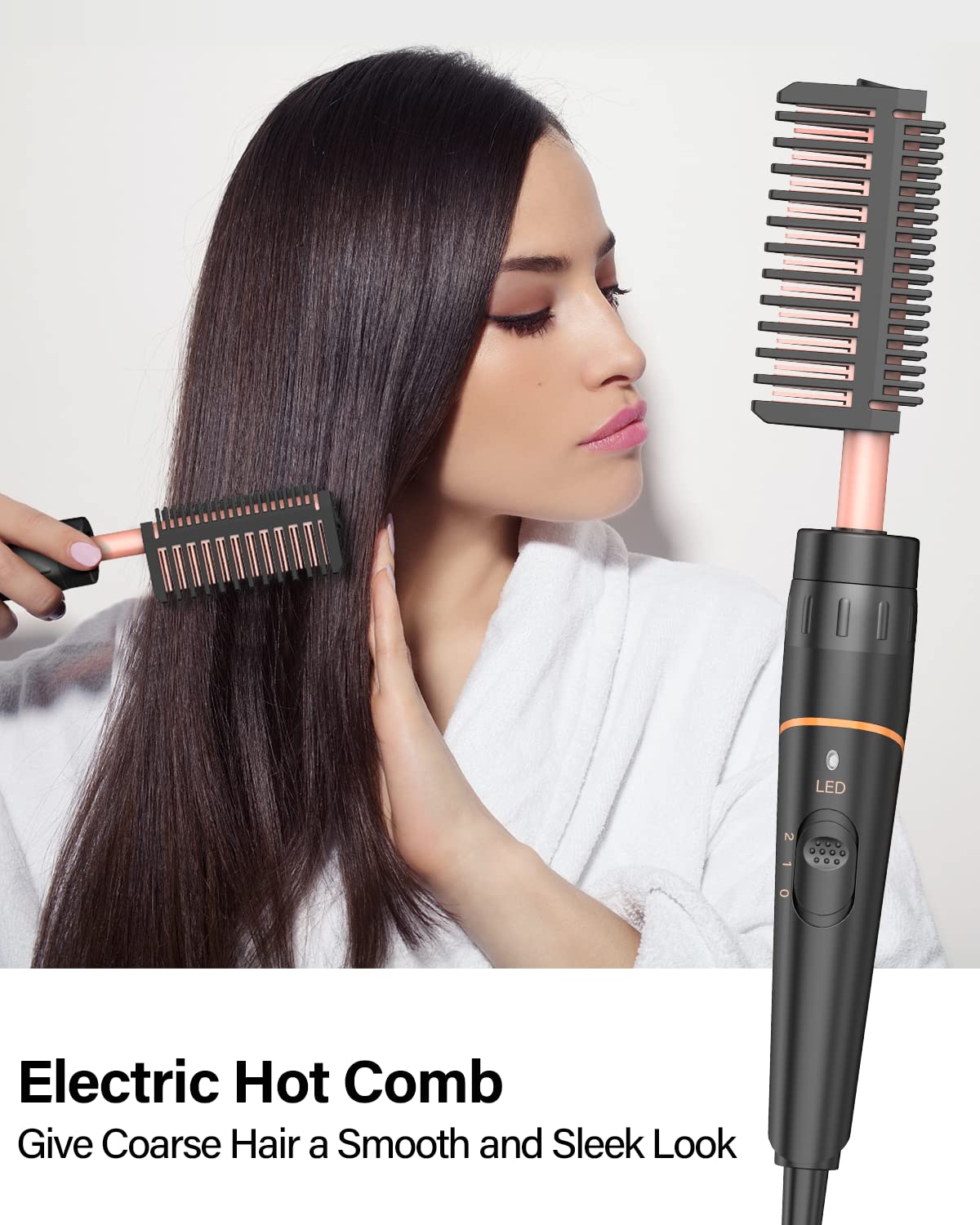 BESTOPE PRO Waver Curling Iron - 3 Barrel Hair Crimper Iron, 5 in 1 Curling Wand Set, Fast Heating Up Hair Wand with 2 Clips, Crimper Wand Curler for All Hair Type, Storage Bag & Heat Protective Glove