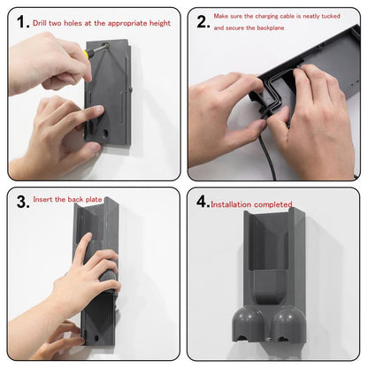 CHENGSEE Wall Mount Docking Station for G5 Detect Slim Cordless Vacuum Replacement Accessory Mount Bracket Compatible with Dyson Gen5 Replace# 973027-01