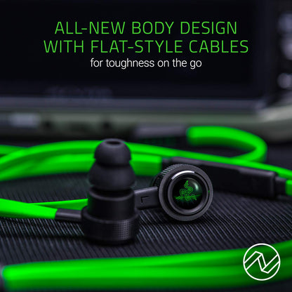 Razer Hammerhead Pro v2 Earbuds: Custom-Tuned Dual-Driver Technology - in-Line Mic & Volume Control - Aluminum Frame - 3.5mm Headphone Jack - Green