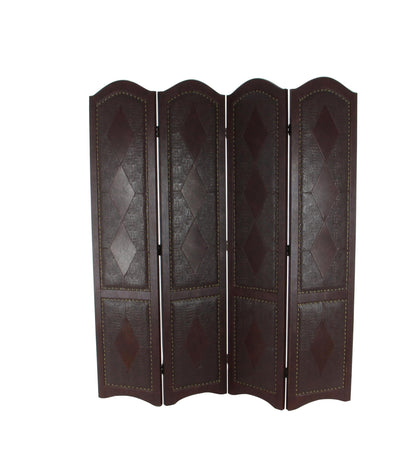 Aspire Dark Brown Four Panel Room Divider