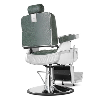 Artist hand Barber Chair Salon Chair Heavy Duty Hydraulic Recline for Hair Stylist Tattoo Salon Beauty Spa Chair Styling Equipment (Green)