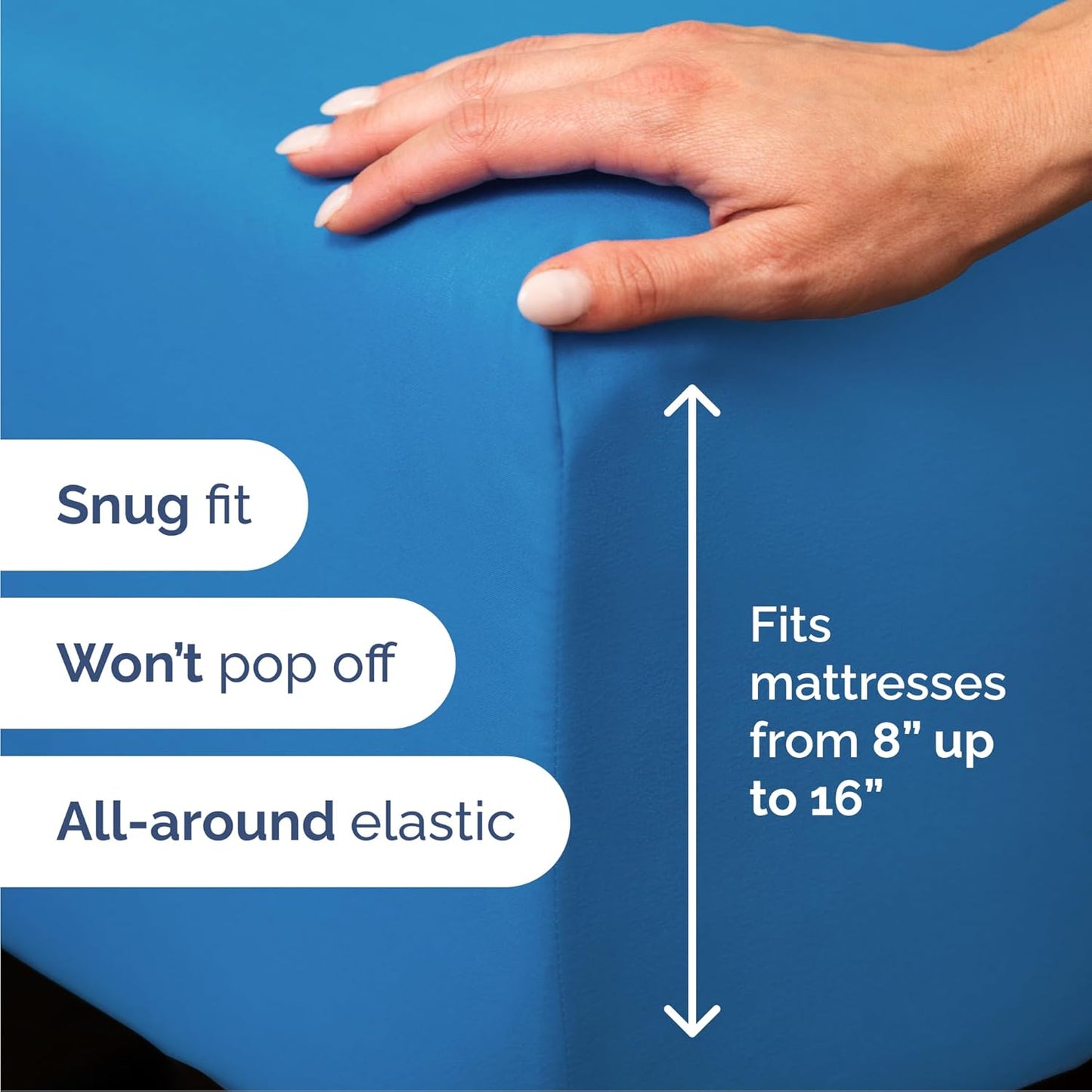 Queen Size 4-Piece Sheet Set | Skiennix Comfy Cooling Bed Sheets - Luxury Hotel Quality - Deep Pockets, Soft & Wrinkle-Free - Royal Blue