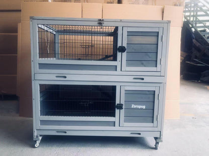 Zoropug Pet crates Bird Cage Outdoor 68" Large Pigeon House with Wooden Stand Perch,Covered Roof Dove Cage,Bird Aviary Walk-in