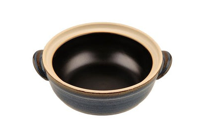 Lake Tian Ceramic/Clay Cooking Pot, Japanese Donabe, Chinese Ceramic/Casserole/Earthen Pot Cookware Stew Pot Stockpot with Lid Small Steam, Flower Pattern, 3.4QT