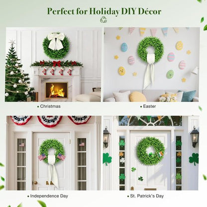 Boxwood Wreaths by [Brand Name] - Preserved 24" Front Door Decor | Elegant Summer Wreath