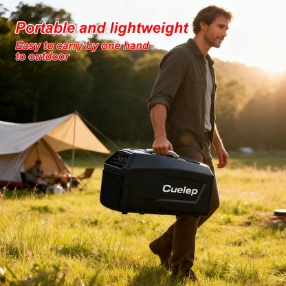 CUELEP Portable Air Conditioner,5200BTUs AC 450W Power Consumption, Fast Cooling Air Conditioners Dehumidifier, Portable Mini Air Conditioner for Camping Tent,RV,Car,Truck,Pet(AC ONLY)