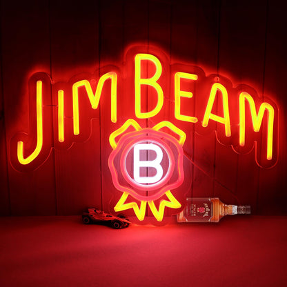 Neon Signs for Wall Decor，Neon Lights for Bedroom Led Business Signs Suitable for Drinks Shop、Man Cave、Christmas Gifts，16 * 10Inch(red)
